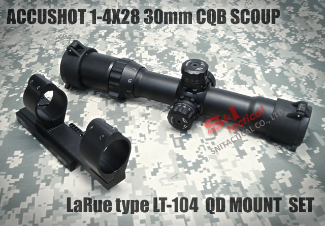 Tactical 1-4x28 Mil-Dot Illuminated Rifle Scope
